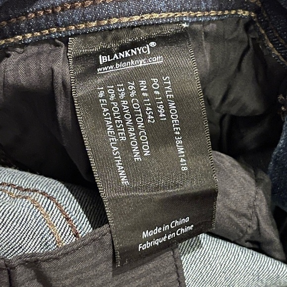 Blank NYC NWT Stanton straight fit dark wash jeans - Picture 9 of 13